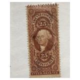 25-cent U.S. Internal Revenue stamp from the