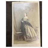 Carte-de-visite, popular in the 1860s and 1870s.