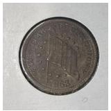 1863 "Flag of Our Union" Patriotic Civil War Token