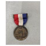 Bronze medal is a souvenir from the 1930