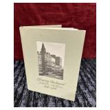 Hardcover book titled Glancing Backward: Albany,