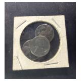 THREE 1943 steel Lincoln cents.