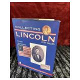 Hardcover book Collecting Lincoln with values. A