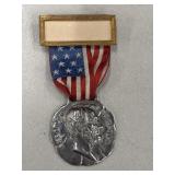 Silvered bronze medal honoring Abraham Lincoln,