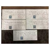 1800s Bank Checks from The Wisconsin Marine and
