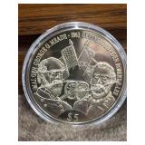 2000 Liberia 5 Dollar proof coin celebrating