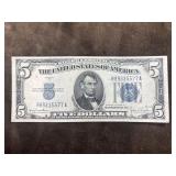 United States $5 Silver Certificate from the