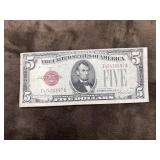United States $5 Legal Tender Note, known for its