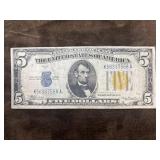 1934 Series United States $5 Silver Certificate,