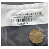 Lincoln Head Cent 1909-1958.