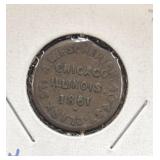 1861 Civil War token from Chicago, Illinois,