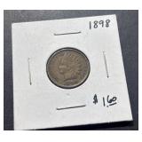1898 Indian Head Cent penny.