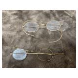1900s Oval gold-filled spectacles.