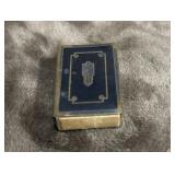 1920s. Vintage metal matchbox cover, It features