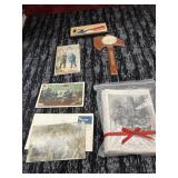Vintage -style souvenir thermometer a double-bit