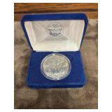 1986 American Silver Eagle Proof Coin housed in