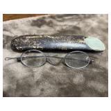 19th-century Victorian era spectacles with thin,