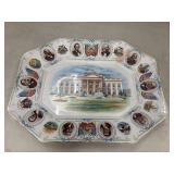 1900s White House presidential portrait platter
