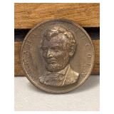 Presidential Art Medal of Abraham Lincoln.