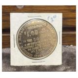 1959 Hawaii Statehood Medal, which served as a