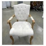 Highland House Miller Tufted Chair blonde cerused