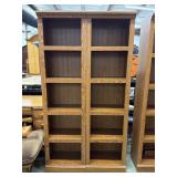 6ft Double-Wide Wooden Bookcases