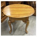 Solid Oval Accent 27" End Table