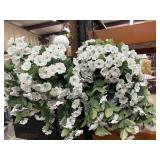 2 pc. Artificial Morning Glory hanging basket