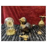 4 pc. spatter Scandinavian studio pottery chubby,