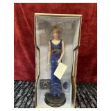 Franklin Mint porcelain Princess Diana doll.