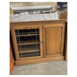 Oak media cabinet.