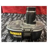 Dewalt 18v battery and Ryobi charger.