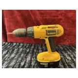 DeWalt XRP cordless drill, battery and charger.