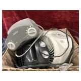 Bundle of heater and fans.