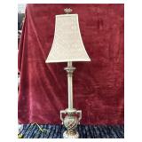 2 pc. Vintage style table lamp textured