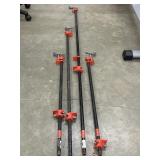 4 pc. Pipe bar clamps  3/4-inch or 1/2-inch b