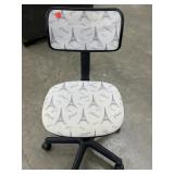 Urban Shop task chair printed mesh Eiffel Tower