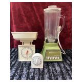 3 pc. Vintage  Waymaster kitchen scale and more