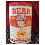 1981 Golden Flake Bear Bryant Canister