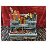 Bundle Blue Ez-Tote" plastic tool organizer