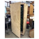 Large Wooden Storage Crate w/ CHRISTMAS TREE