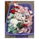 Bundle of TY Beanie Babies. Holiday friends