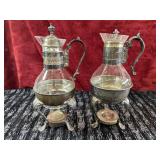 2 pc. Vintage mid-century modern coffee or tea