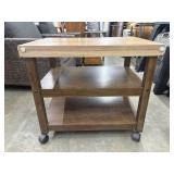 International Concepts solid wood kitchen cart