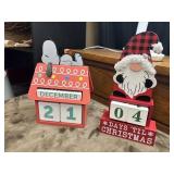Wooden Christmas countdown calendars.