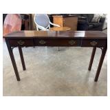 Mahogany Chippendale style console table