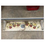 Vintage hand-painted wall shelf.