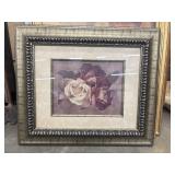 Framed Floral wall art .