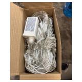 5 boxes full of ice cycle Christmas lights.