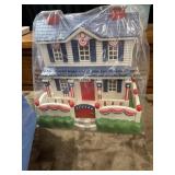 Vintage 2003 Avon Patriotic Fiber Optic House.